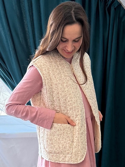 Жилет из хлопкольна с вискозой "Милли"