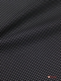 Импорт. хлопок "Пшено-4 на черном", СОРТ2,  ш.1.48м, хлопок-100%, 105гр/м.кв