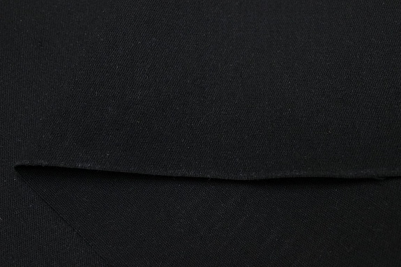 Саржа (твил) цв.Черный, ш.1.5м, хлопок-65%, п/э-35%, 240гр/м.кв