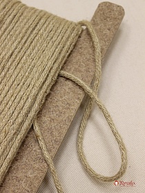 Шнур джутовый плетеный, 5мм, джут-100%