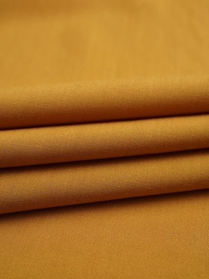 Штапель цв.Горчично-медовый, ш.1.45м, вискоза-100%, 110гр/м.кв