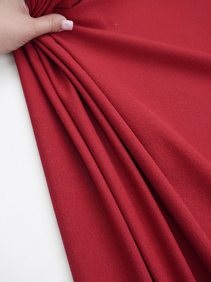 Теплый хлопок цв.Темно-красный, ш.1.5м, хлопок-100%, 150гр/м.кв