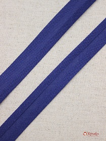 Косая бейка цв.Сине-фиолетовый, ш.15мм, хлопок-100%