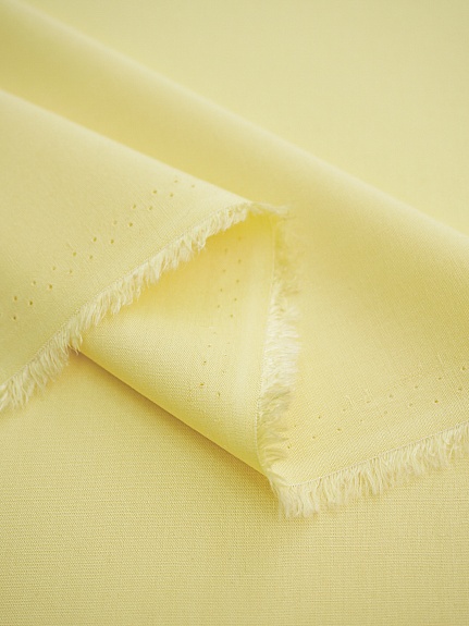 Штапель цв.Светлый лимонно-желтый, ш.1.45м, вискоза-100%, 110гр/м.кв