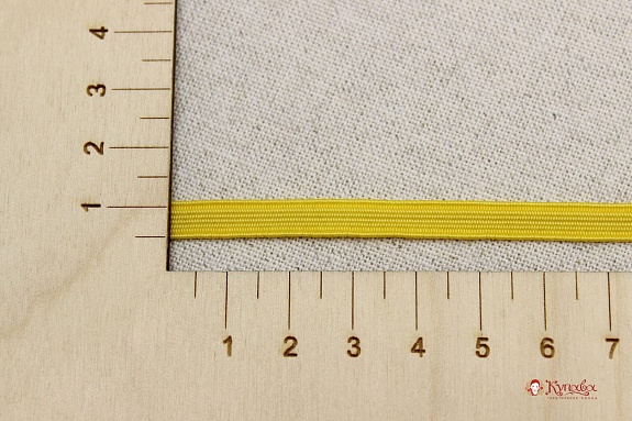 Резинка бельевая цв.Желтый, ш.6мм, 10м