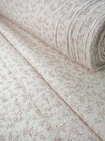 Шитье "Софина" цв.пыльная роза, ш.1.5м (выш.часть1.32м), батист, хлопок-100%, 80гр/м.кв