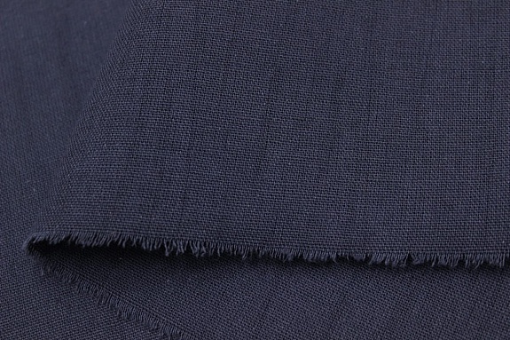 Хлопколен винтаж (жгутовое окрашивание) цв.Маренго, ш.1.52м, лен-15%, хлопок-85%, 200гр/м.кв