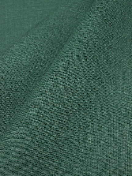 Лен костюмный цв.Хвойно-зеленый, ш.1.5м, лен-100%, 190гр/м.кв