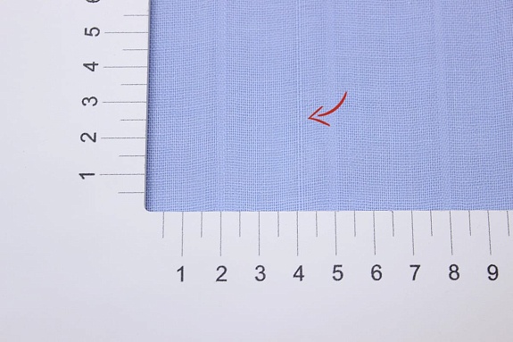 Муслин двухслойный цв.Голубая сирень, СОРТ2, ш.1.5м, хлопок-100%, 90гр/м.кв