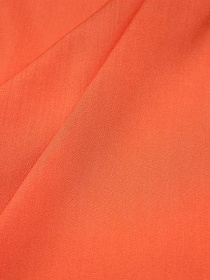 Мерный лоскут - Штапель цв.Кораллово-оранжевый, ш.1.44м, вискоза-100%, 110гр/м.кв