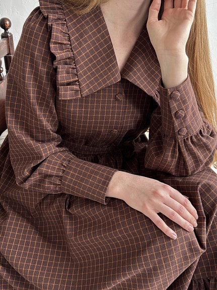 Шикарное платье из пестряди