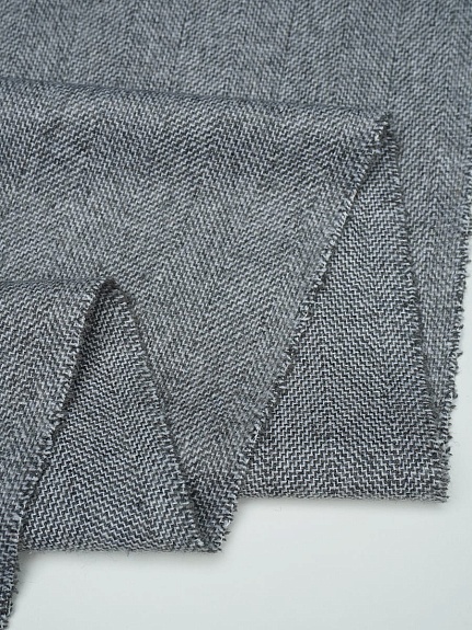 Шерсть костюмная Твид "Елочка" цв.серый, ш.1.5м, шерсть-50%, п/э-50%, 280гр/м.кв