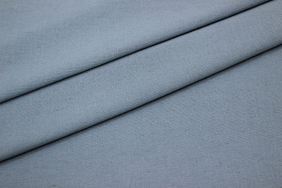 Полулен постельный с эффектом мятости цв.Св.серо-бирюзовый винтаж, СОРТ2, ш.2.15м, лен-30%, хл-70%