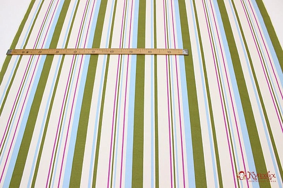 Интерьерный хлопок "Разноцветные полоски", ш.1.5м, хлопок-100%, 250гр/м.кв