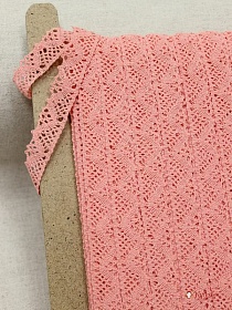 Кружево цв.лососевый, ш.20мм, хлопок-90%, п/э-10%