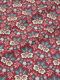 Мерный лоскут( ткань в отрезах) Поплин "Самоцветы - яшма", ГОСТ, ш.1.5м, хлопок-100%, 110гр/м.кв