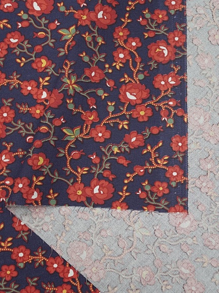 Перкаль "Сад Эдема" цв.фиолетовый флер, ш.1.5м, хлопок-100%, 120гр/м.кв