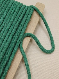 Шнур цв.малахит, 8мм, хлопок-100%