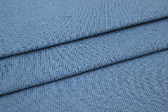 Полулен постельный цв.Сине-серая дымка меланж, ш.2.2м, лен-30%, хлопок-70%, 155гр/м.кв