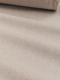 Вареный (стираный) хлопок "Микроклетка" цв.бежево-серый, ш.2.5м, хлопок-100%, 110гр/м.кв