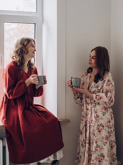 Новогоднее платье из крапивы Рами