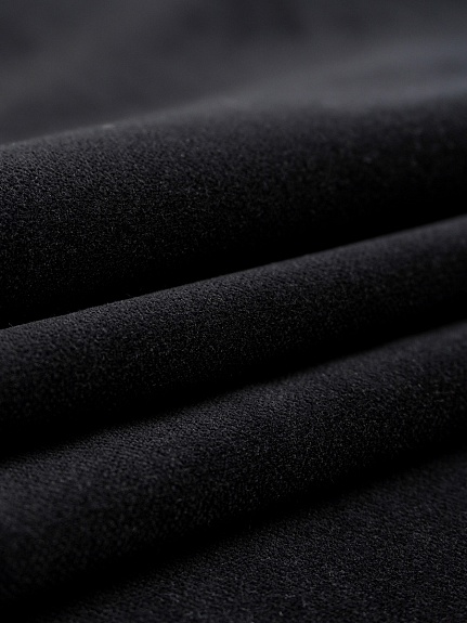 Бархат Премиум "Элит" цв.Черный, ш.1.45м, хлопок-100%, 260гр/м.кв