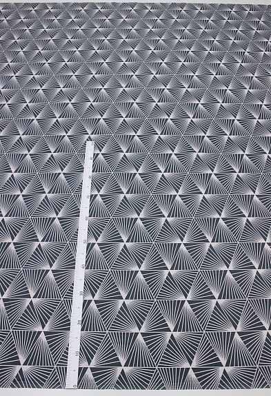 Перкаль "Иллюзион - треугольники", ш.2.2м, хлопок-100%, 110гр/м.кв