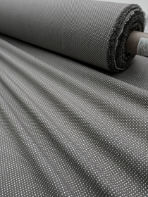 Брак(уценка) Импорт. хлопок "Горошек 1.5/2 " цв.серо-кофейный, ш.1.45м, хлопок-100%, 115гр/м.кв