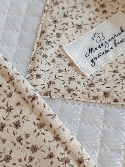 Жилет из теплого хлопка в нежной расцветке "Алессия"