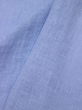 Лен костюмный с эффектом мятости цв.Небесно-голубая дымка, ш.1.45м, лен-100%, 190гр/м.кв