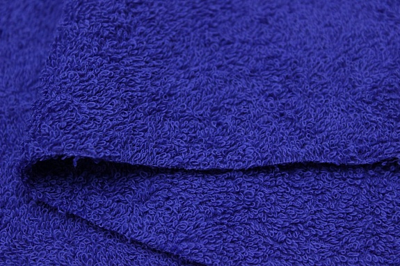 Махровая ткань цв.Насыщенный васильково-фиолетовый, ш.1.5м, хлопок-100%, 350гр/м.кв