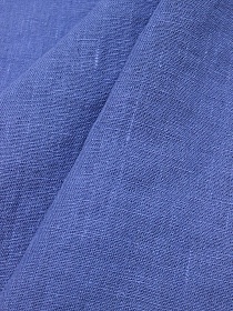 Лен костюмный с эффектом мятости цв.Джинсовый с фиолетовым оттенком, ш.1.45м, лен-100%, 250гр/м.кв