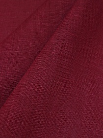 Лен костюмный цв.Бордово-вишневый, СОРТ2, ш.1.5м, лен-100%, 190гр/м.кв