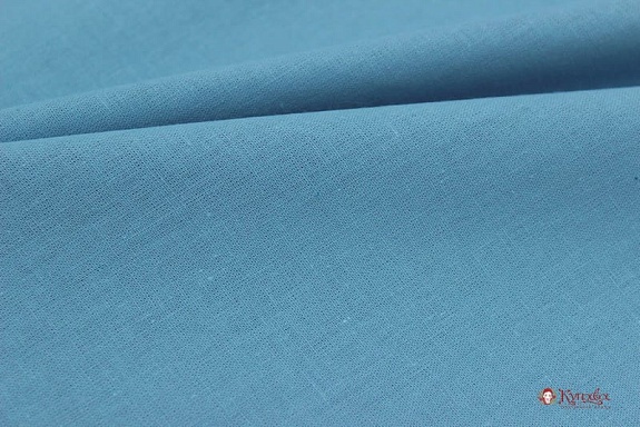 Поплин цв.Лазурно-голубая дымка, ш.2.2м, хлопок-100%, 120гр/м.кв