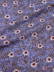 Штапель "Надежда" цв.фиолетово-джинсовый, ш.1.43м, вискоза-100%, 100гр/м.кв