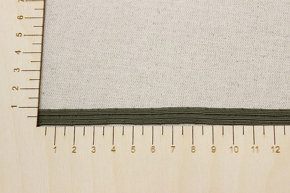 Резинка бельевая цв.Темно-зеленый хаки, ш.8мм, 10м