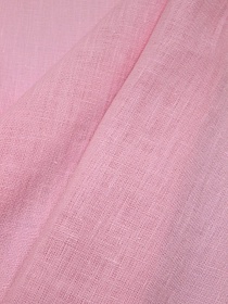 Лен костюмный с эффектом мятости цв.Нежно-розовый, ш.1.45м, лен-100%, 190гр/м.кв