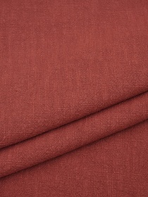 Крапива Рами (Ramie) цв.Винтажный красно-терракотовый, ш.1.4м, крапива-100%, 240гр/м.кв