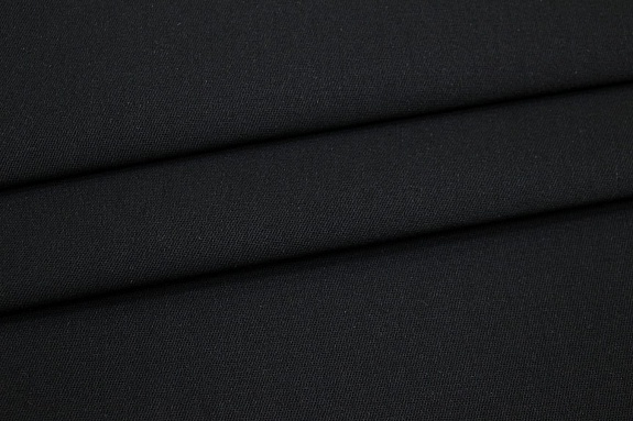 Саржа (твил) цв.Черный, ш.1.5м, хлопок-65%, п/э-35%, 240гр/м.кв