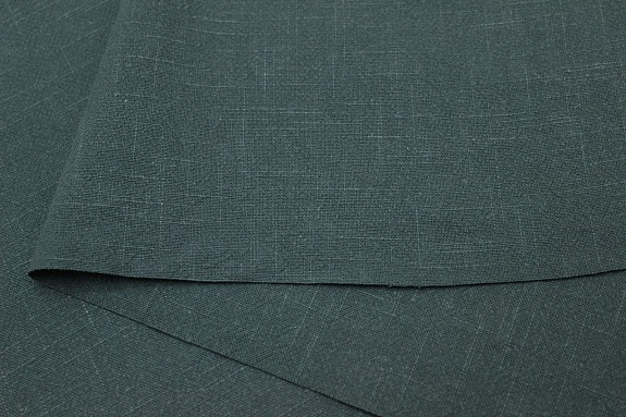 Крапива Рами (Ramie) цв.Темно-зеленая морская волна, ш.1.4м, крапива-100%, 220гр/м.кв