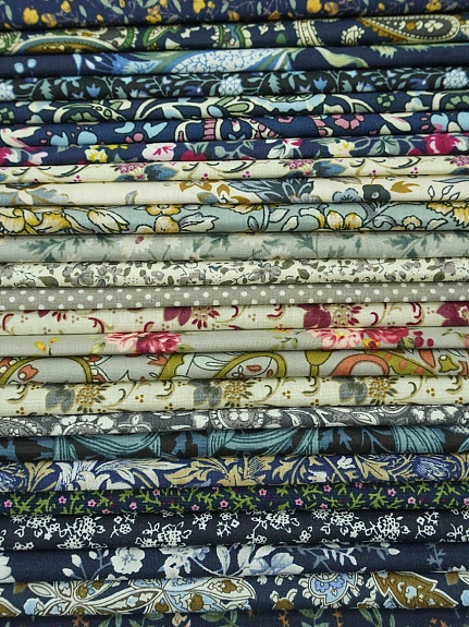 Набор тканей для рукоделия "Импортный хлопок: Архелия", 20*20 см, 25 шт