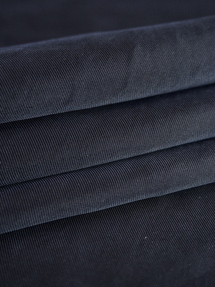 Купра цв.Темный чернильно-черный, СОРТ2, ш.1.35м, купра-100%, 110гр/м.кв