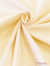 Образец Поплин цв. Бледно-желтый, ш.2.2 м, хлопок-100%