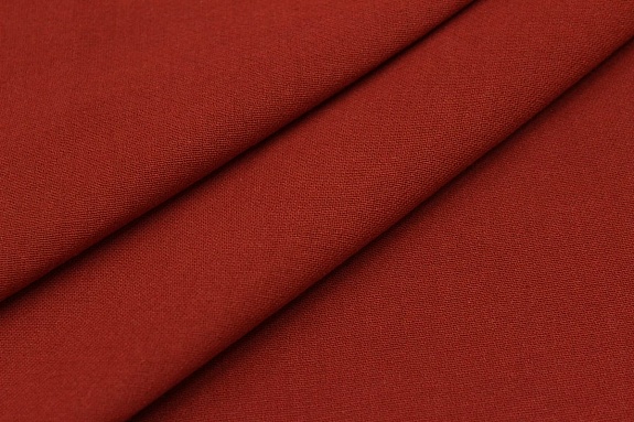 Плательный хлопок цв.Красный терракот, ш.1.48м, хлопок-100%, 140гр/м.кв