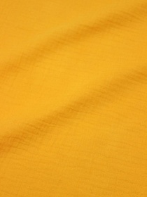 Муслин двухслойный с эффектом жатости цв.Оранжево-желтый, ш.1.4м, хлопок-100%, 110гр/м.кв