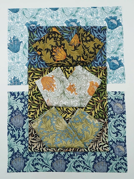 Набор тканей для рукоделия "Аллана", 45см*30см, 8шт