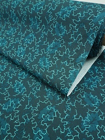 Перкаль "Дубравушка" цв.морская волна, ГОСТ, ш.1.5м, хлопок-100%, 130гр/м.кв