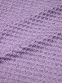 Вафельное премиум-полотно "Бохо" цв.сиреневая дымка-2, ш.1.75м, хлопок-100%, 240гр/м.кв