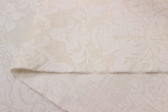 Поплин Коллекция "Набивной жаккард" цв.св.кремово-бежевый, ш.2.2м, хлопок-100%, 110гр/м.кв