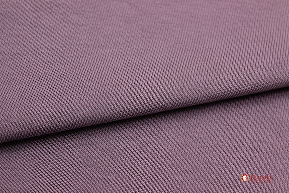 Футер 2-х нит. начес цв.Лилово-серый, ш.2.14м (1.07м*2, чулок), Карде/Ое, хлопок-90%, п/э-10%